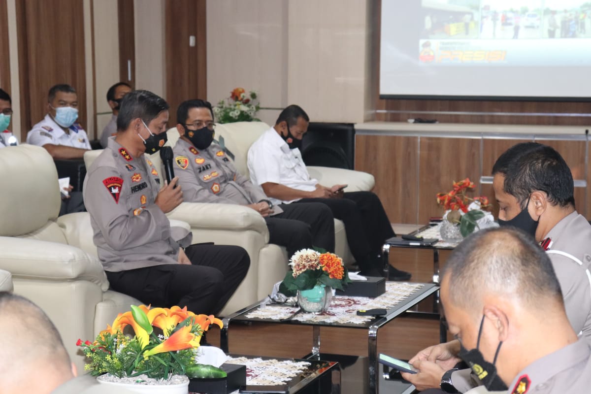 Kapolda Lampung Pimpin Rapat koordinasi kesiapan Operasi Ketupat Krakatau 2021 dan Larangan Mudik