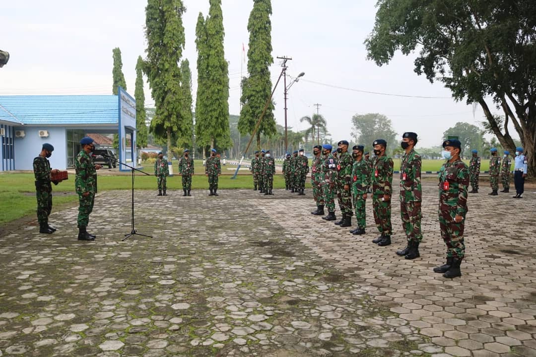 Danlanud Pangeran M. Bun Yamin Pimpin Apel Luar Biasa Idul Fitri 1442 H.