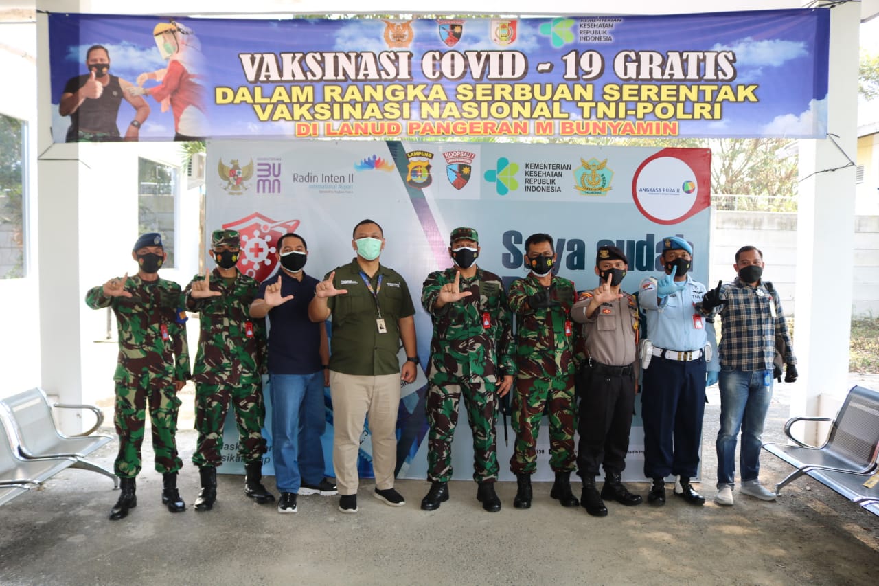 Lanud Pangeran M. Bun Yamin Kembali Gelar Vaksinasi Gratis, Kali Ini Di Bandara.