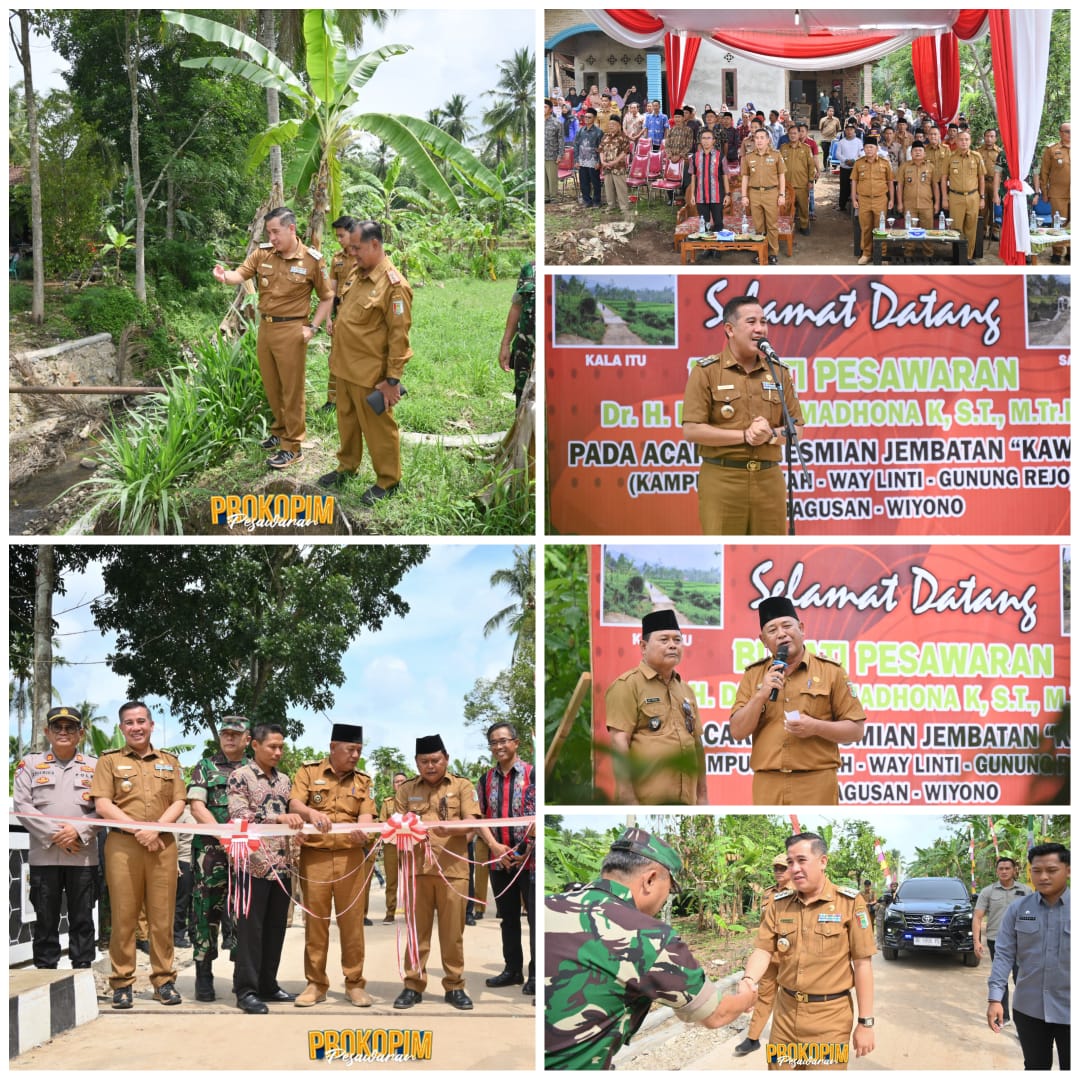 Peresmian Jembatan KAWAGU, Bupati Dendi Berharap Dapat Mendukung Segala Bidang