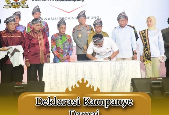 Bapak Ahmad Giri Akbar, SE., M.B.A., Mengikuti Kegiatan Deklarasi Kampanye Pilkada Damai